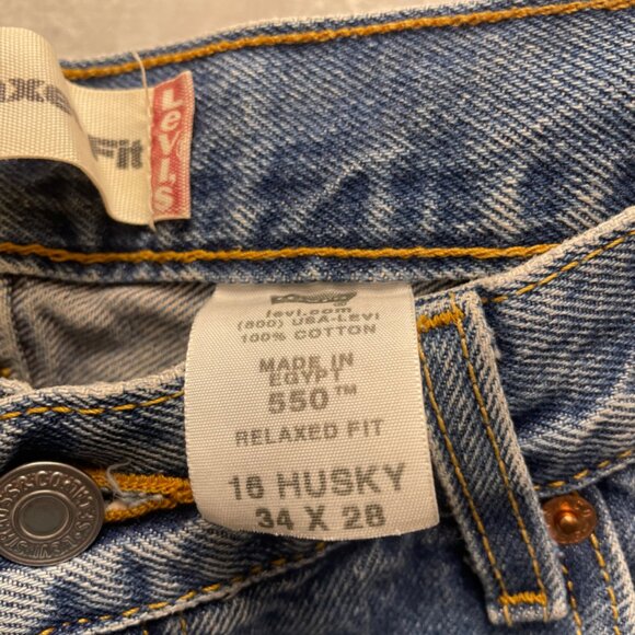 Levis jeans 550 unisex 34x28 husky - Picture 4 of 7